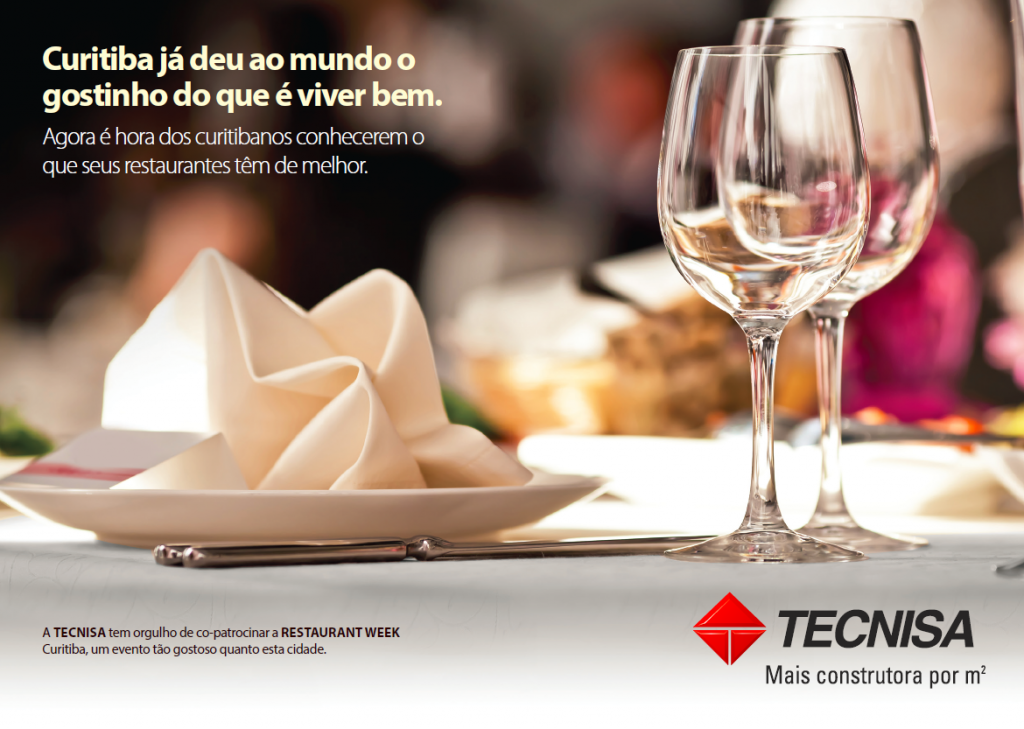 restaurant week 2012 festival, que será realizado até o dia 21 de outubro, contará com 56 restaurantes