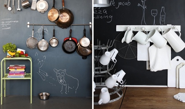 tinta lousa cozinha crianc╠ºas criatividade parede