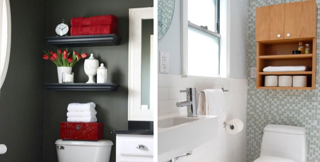 banheiro prateleiras arma╠ürio toalhas organizar decorar