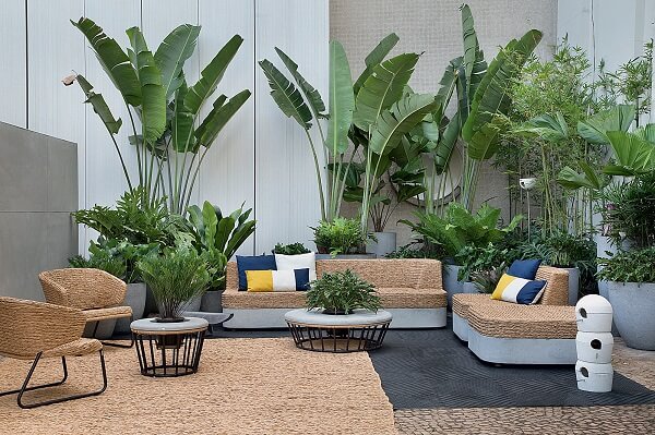 Imagem varanda com plantas na decoração