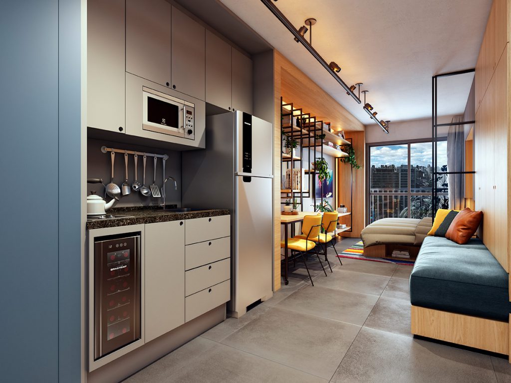 Imagem de uma cozinha  com uma decoração linda