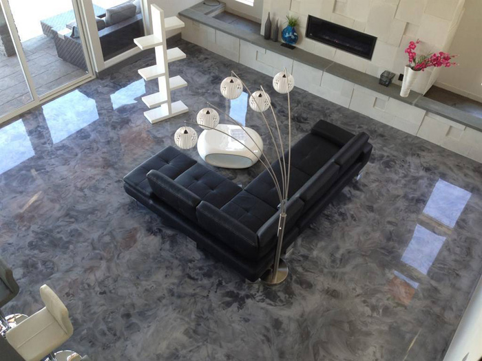 Porcelanato líquido fantasia nos pisos