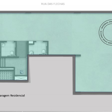 Perspectiva Ilustrativa da planta da Loja 3 de 569 m²